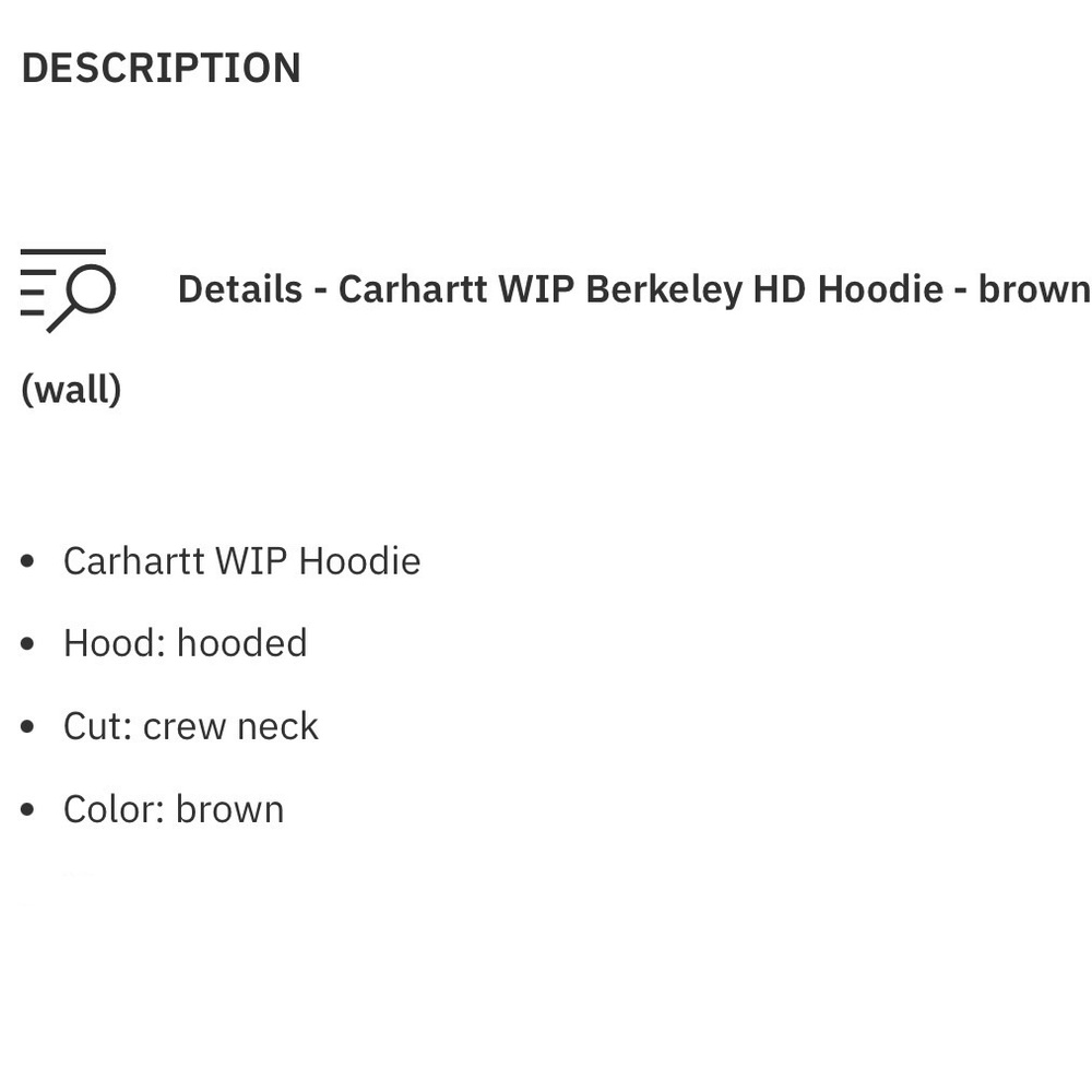 Carhartt WIP Hooded Berkeley Sweatshirt - Picture 7 of 7